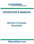 Hyundai HX140 LC Crawler Excavator Pdf Operator's Manual