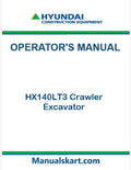 Hyundai HX140LT3 Crawler Excavator Pdf Operator's Manual