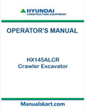 Hyundai HX145ALCR Crawler Excavator Pdf Operator's Manual