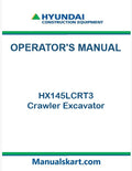 Hyundai HX145LCRT3 Crawler Excavator Pdf Operator's Manual