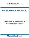 Hyundai HX210HD+, HX220HD+ Crawler Excavator Pdf Operator's Manual