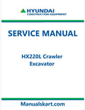 Hyundai HX220L Crawler Excavator Pdf Repair Service Manual