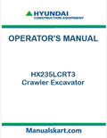 Hyundai HX235LCRT3 Crawler Excavator Pdf Operator's Manual