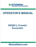 Hyundai HX260 L Crawler Excavator Pdf Operator's Manual