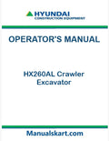 Hyundai HX260AL Crawler Excavator Pdf Operator's Manual