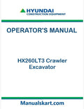Hyundai HX260LT3 Crawler Excavator Pdf Operator's Manual