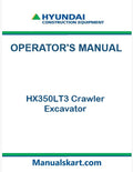 Hyundai HX350LT3 Crawler Excavator Pdf Operator's Manual