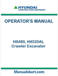 Hyundai HX480, HX520AL (#10001-) Crawler Excavator Pdf Operator's Manual