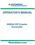 Hyundai HX55A CR Crawler Excavator Pdf Operator's Manual