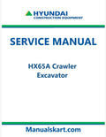 Hyundai HX65A Crawler Excavator Pdf Repair Service Manual