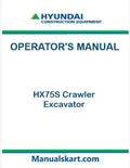 Hyundai HX75S Crawler Excavator Pdf Operator's Manual
