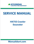 Hyundai HX75S Crawler Excavator Pdf Repair Service Manual