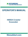 Hyundai HX85A Crawler Excavator Pdf Operator's Manual