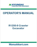Hyundai R1200-9 Crawler Excavator Pdf Operator's Manual