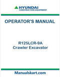 Hyundai R125LCR-9A Crawler Excavator Pdf Operator's Manual