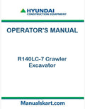 Hyundai R140LC-7 Crawler Excavator Pdf Operator's Manual