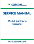 Hyundai R140LC-7A Crawler Excavator Pdf Repair Service Manual