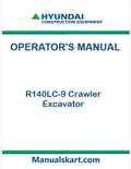 Hyundai R140LC-9 Crawler Excavator Pdf Operator's Manual (Brazil, Tier 3)