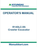 Hyundai R140LC-9S Crawler Excavator Pdf Operator's Manual