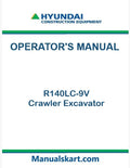 Hyundai R140LC-9V Crawler Excavator Pdf Operator's Manual