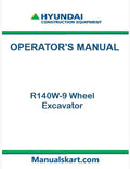 Hyundai R140W-9 Wheel Excavator Pdf Operator's Manual