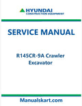 Hyundai R145CR-9A Crawler Excavator Pdf Repair Service Manual