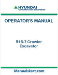 Hyundai R15-7 Crawler Excavator Pdf Operator's Manual