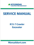 Hyundai R15-7 Crawler Excavator Pdf Repair Service Manual
