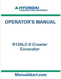 Hyundai R150LC-9 Crawler Excavator Pdf Operator's Manual (Brazil, Tier 3)