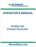 Hyundai R160LC-9A Crawler Excavator Pdf Operator's Manual