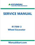 Hyundai R170W-3 Wheel Excavator Pdf Repair Service Manual
