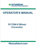 Hyundai R170W-9 Wheel Excavator Pdf Operator's Manual