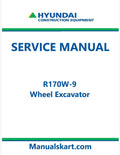 Hyundai R170W-9 Wheel Excavator Pdf Repair Service Manual