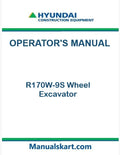 Hyundai R170W-9S Wheel Excavator Pdf Operator's Manual