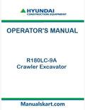 Hyundai R180LC-9A Crawler Excavator Pdf Operator's Manual