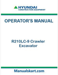 Hyundai R210LC-9 Crawler Excavator Pdf Operator's Manual