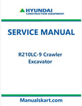 Hyundai R210LC-9 Crawler Excavator Pdf Repair Service Manual