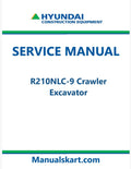 Hyundai R210NLC-9 Crawler Excavator Pdf Repair Service Manual