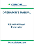 Hyundai R210W-9 Wheel Excavator Pdf Operator's Manual