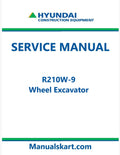 Hyundai R210W-9 Wheel Excavator Pdf Repair Service Manual
