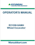 Hyundai R210W-9AMH Wheel Excavator Pdf Operator's Manual