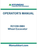 Hyundai R210W-9MH Wheel Excavator Pdf Operator's Manual