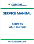 Hyundai R210W-9S Wheel Excavator Pdf Repair Service Manual