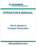 Hyundai R215 (Smart+) Crawler Excavator Pdf Operator's Manual