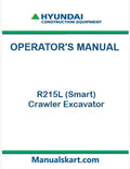 Hyundai R215L (Smart) Crawler Excavator Pdf Operator's Manual