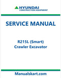 Hyundai R215L (Smart) Crawler Excavator Pdf Repair Service Manual