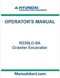 Hyundai R220LC-9A Crawler Excavator Pdf Operator's Manual