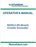 Hyundai R220LC-9S (Brazil) Crawler Excavator Pdf Operator's Manual