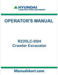 Hyundai R220LC-9SH Crawler Excavator Pdf Operator's Manual
