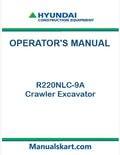 Hyundai R220NLC-9A Crawler Excavator Pdf Operator's Manual